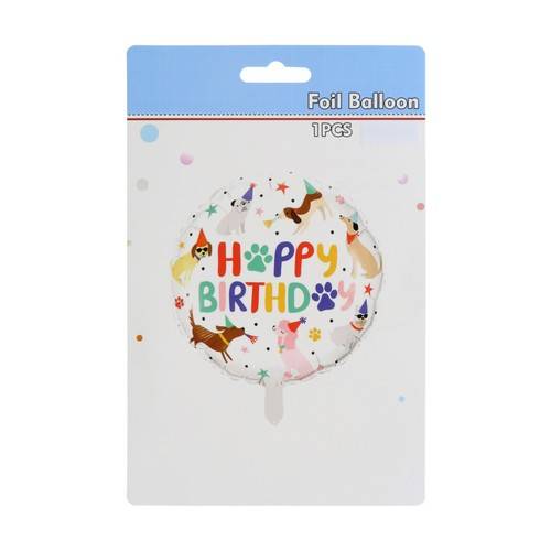 Шар воздушный фольгированный Happy Birthday, 1 шт, арт. SLWXL260203Q-160