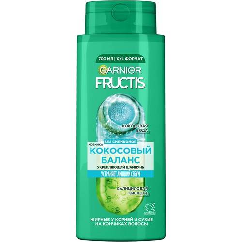 Шампунь FRUCTIS укрепляющий Кокосовый баланс, 700 мл