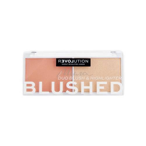 Палетка для макияжа лица RELOVE REVOLUTION Blushed Duo Blush & Highlighter Румяна и хайлайтер