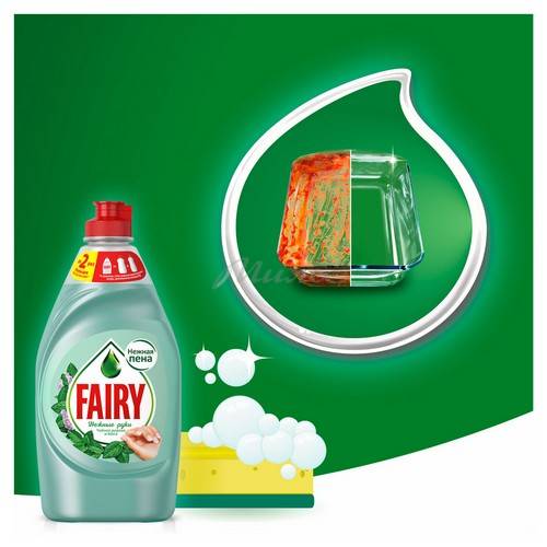 Средство для мытья посуды FAIRY Нежные руки Чайное дерево и мята, 900 мл #4