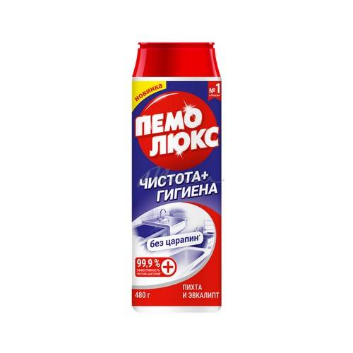 Порошок чистящий ПЕМОЛЮКС Чистота + Гигиена Пихта и Эвкалипт, 480 г