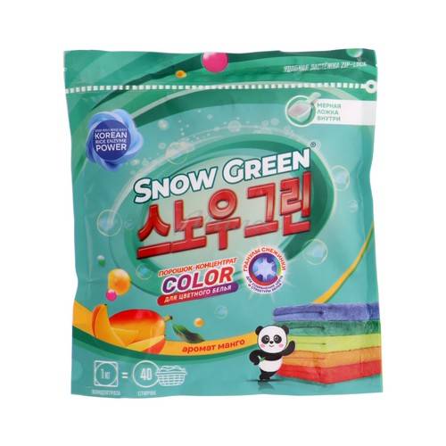 Порошок стиральный SHOW GREEN экологический, гипоаллергенный, 1 кг