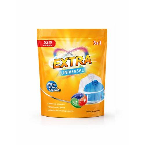 Капсулы для стирки EXTRA, 52 шт