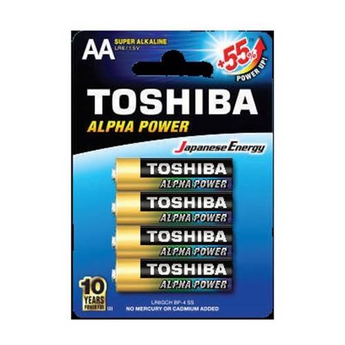 Батарейка TOSHIBA Alkaline LR06 BP-4 Super
