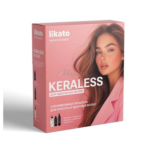 Подарочный набор LIKATO Professional Шампунь, 250 мл + бальзам, 250 мл + спрей для волос, 250 мл