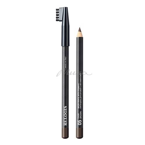 Карандаш для бровей RELOUIS с витамином Е, тон 05 dark brown