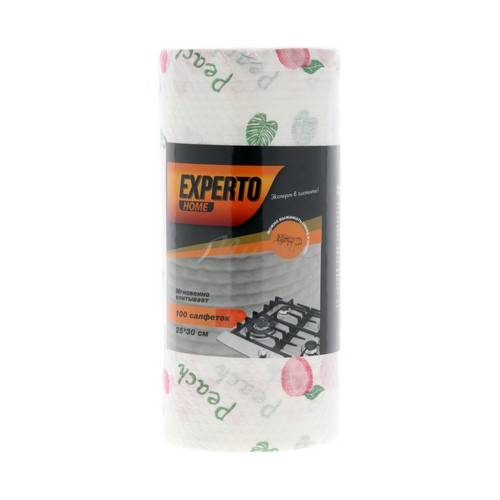 Салфетки бамбуковые EXPERTO в рулоне, 100 шт, арт. SLWM2587ZJ-3