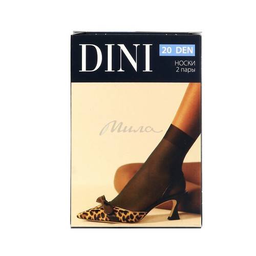 Носки женские DINI Daily 20 ден, размер 23-25, цвет nero, 2 пары #3
