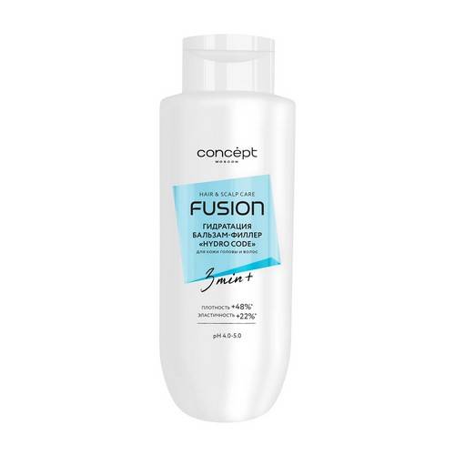 Филлер-бальзам для волос CONCEPT Fusion Hydro Code Гидратация, 500 мл