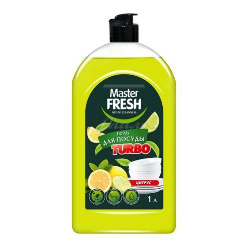 Гель для мытья посуды MASTER FRESH Цитрус, 1000 мл