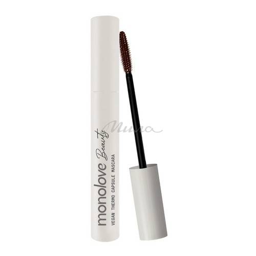 Термотушь для ресниц MONOLOVE BEAUTY Thermo Capsule Mascara Vegan удлиняющая, тон brown, 12 мл #2