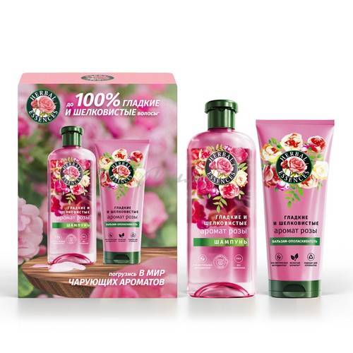 Подарочный набор HERBAL ESSENCES Аромат розы Шампунь, 250 мл + Бальзам-ополаскиватель, 180 мл #2