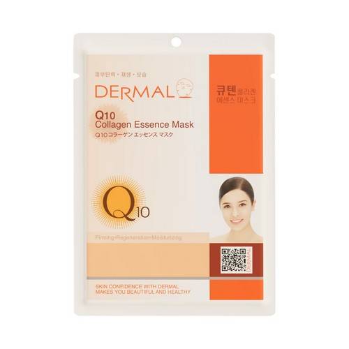 Маска тканевая для лица DERMAL с коэнзимом и коллагеном, 23 г