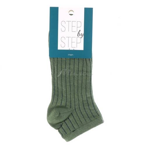 Носки мужские STEP by STEP, размер 23-25, цвет рубчик оливковый, арт. 4с3521