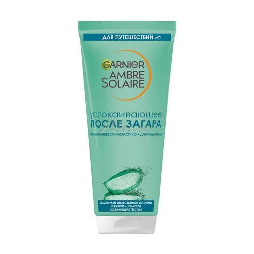 Молочко после загара для лица и тела GARNIER Ambre Solaire увлажняющее и успокаивающее, 100 мл