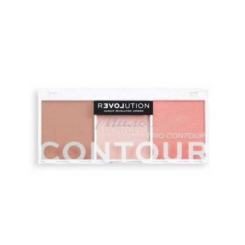Палетка для макияжа лица RELOVE REVOLUTION Contour Trio Contour Бронзер, хайлайтер и румяна