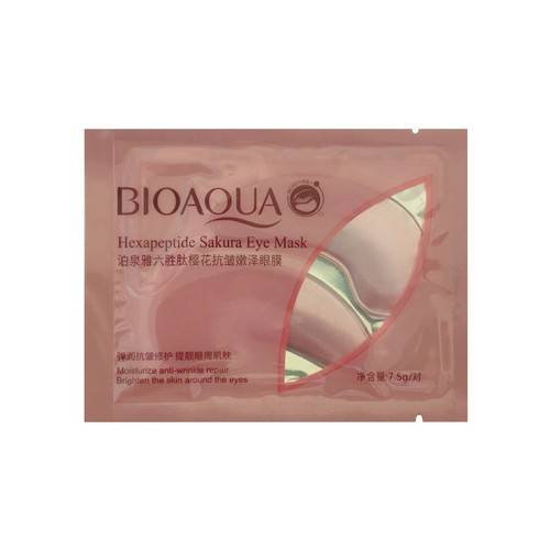 Маски-патчи для глаз гидрогелевые BIOAQUA Hexapeptide Sakura, 2 шт, арт. BQY93154