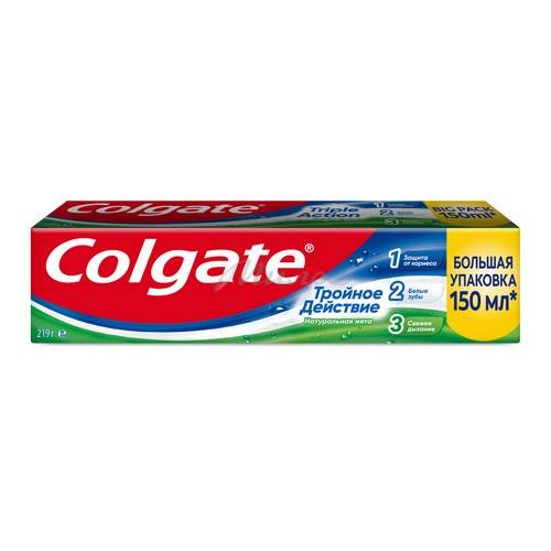 Паста зубная COLGATE Тройное действие Натуральная мята, 150 мл #4