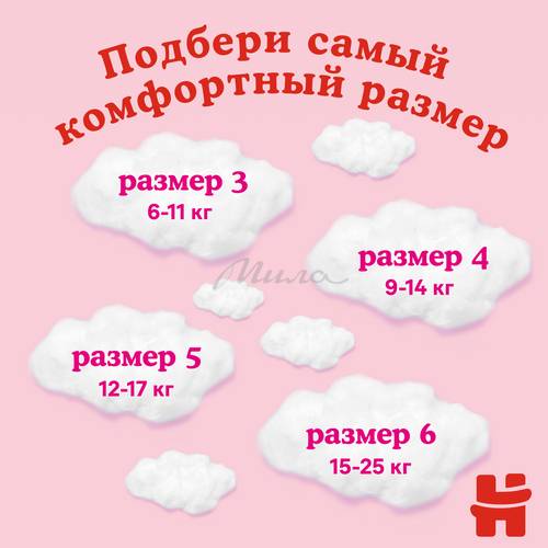 Трусики-подгузники детские HUGGIES Ultra Comfort Mega Girl 4 (9-14 кг), 52 шт #10