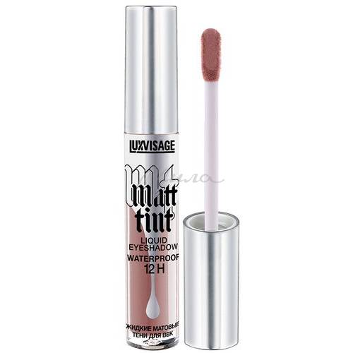 Тени для век LUXVISAGE Matt tint waterproof 12H жидкие матовые, тон 110, 3 г