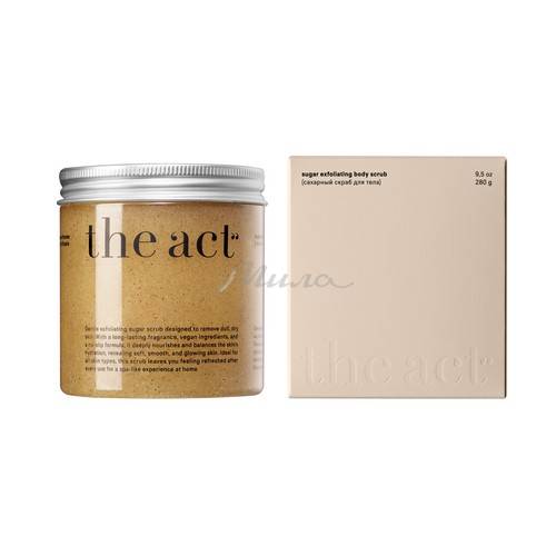 Скраб для тела THE ACT Sugar exfoliating, 280 г