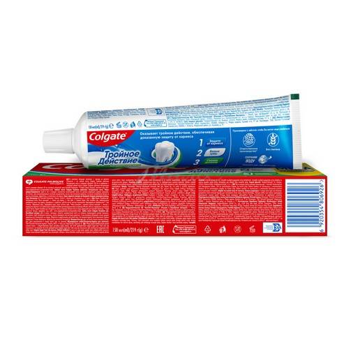 Паста зубная COLGATE Тройное действие Натуральная мята, 150 мл #2
