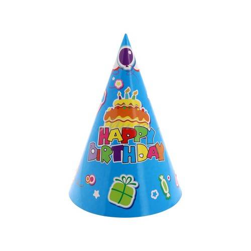 Набор праздничных колпаков Happy Birthday, 6 шт, арт. 7012305707