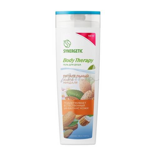 Гель для душа Synergetic Масло миндаля Body Therapy 380мл