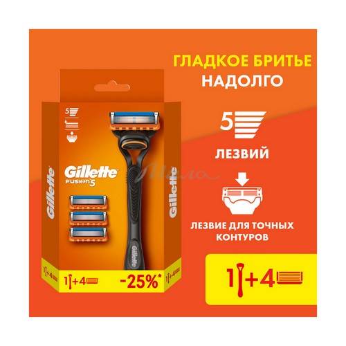 Бритва GILLETTE Fusion с 1 сменной кассетой + 3 сменные кассеты #2