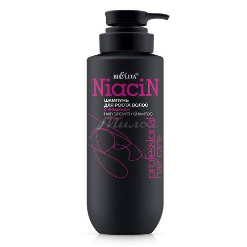 Шампунь для роста волос БЕЛИТА Professional Hair Care с ниацином, 500 мл