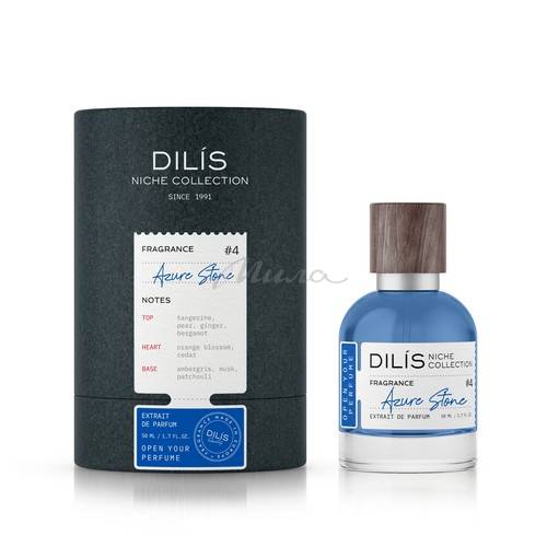 Духи экстра DILIS Niche Collection Azure Stone для мужчин, 50 мл