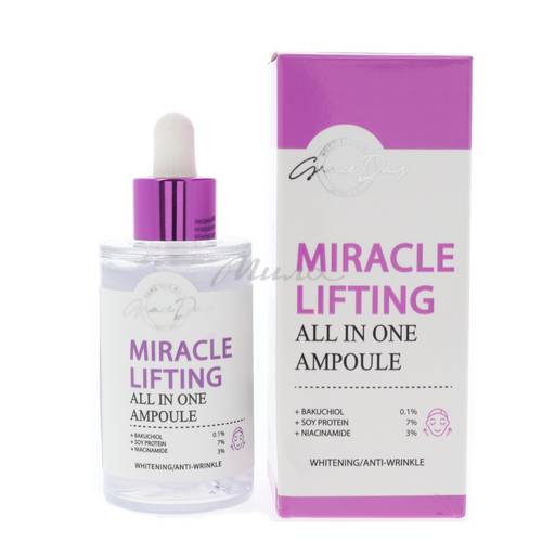 Сыворотка для лица GRACE DAY Miracle Hyaluroinc All In One Ampoul с лифтинг эффектом, 50 мл #2