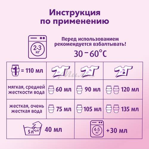 Гель для стирки ЛАСКА Шерсть и шелк Забота о ткани 3D, 16 стирок, 1 л #6