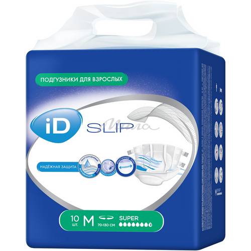 Подгузники для взрослых ID Slip медицинские, размер М, 10 шт #2
