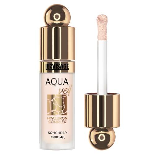 Консилер-флюид LUXVISAGE Aqua Veil Hyaluron Complex, 4,5 г