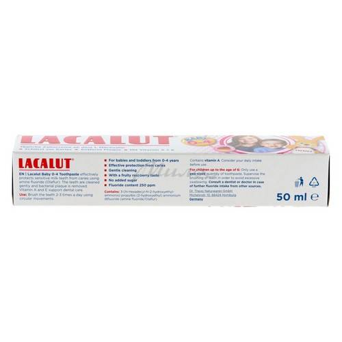 Паста зубная детская LACALUT Baby до 4-х лет, 50 мл #3