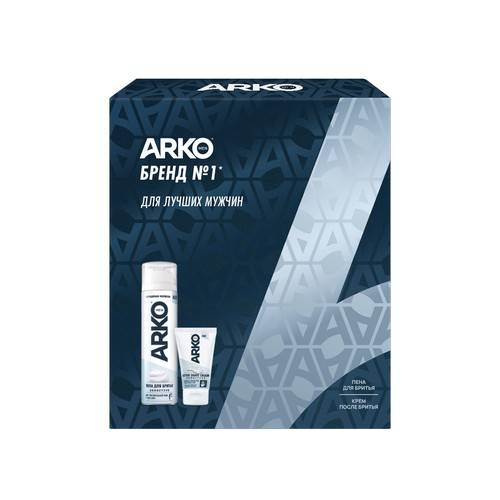 Набор подарочный ARKO Men Sensitive (Пена для бритья, 200 мл + Крем после бритья, 50 мл) #2
