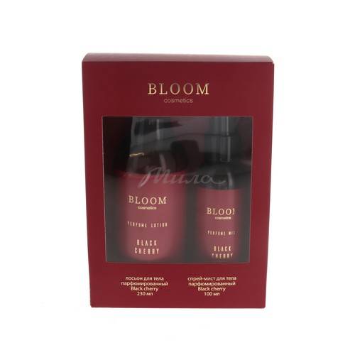 Подарочный набор BLOOM Cosmetics Black cherry Лосьон для тела, 230 мл + спрей-мист, 100 мл