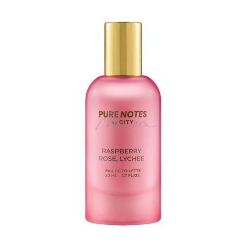 Вода туалетная для женщин CITY Pure Notes Raspberry, Rose, Lychee, 50 мл #2