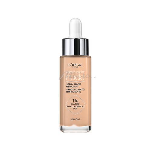 Сыворотка тональная для лица L`Oreal Paris Accord Parfait Nude гиалуроновая, тон 2-3