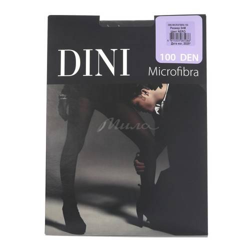 Колготки женские DINI Microfibra 100 ден, размер 3, цвет nero