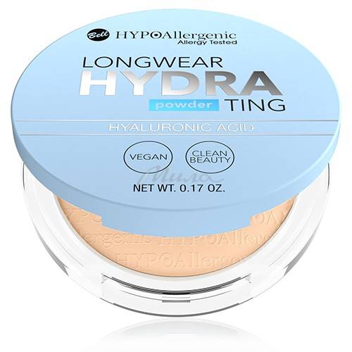 Пудра гипоаллергенная BELL Hypoallergenic Longwear Hydrating Powder с гиалуроновой кислотой, тон 2 #2