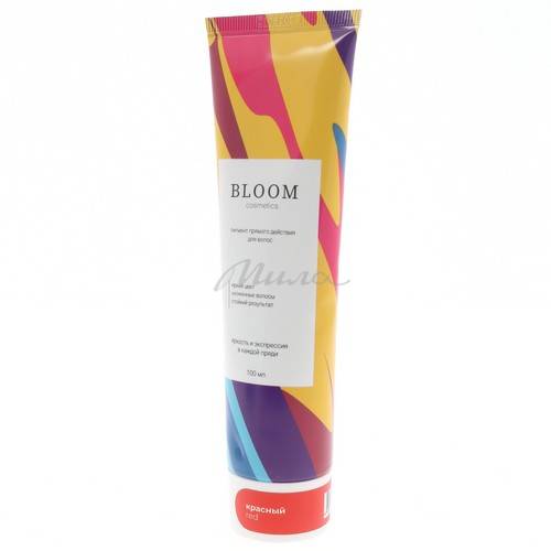 Пигмент прямого действия для волос BLOOM Сosmetics Colorist Bloom без окислителя, тон красный, 100 мл #2