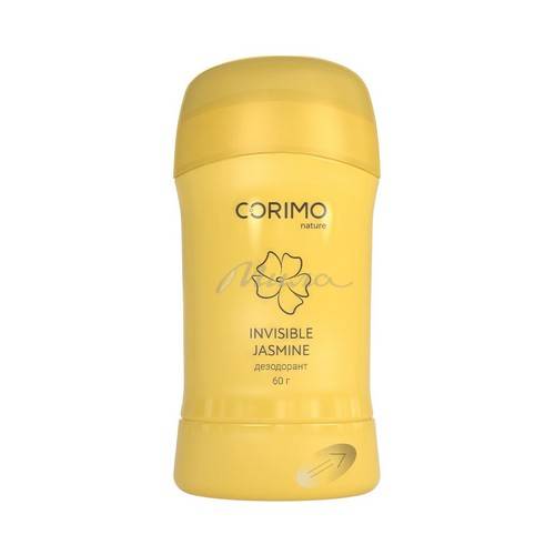 Дезодорант-стик для тела CORIMO Invisible Jasmine твердый гелевый, 60 г