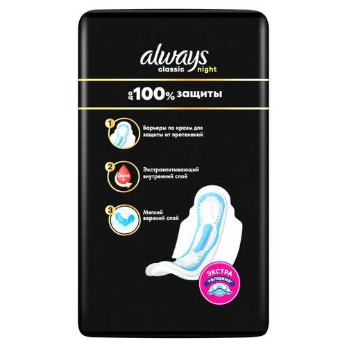 Прокладки гигиенические ALWAYS Maxi Secure Night Extra, 6 шт #3