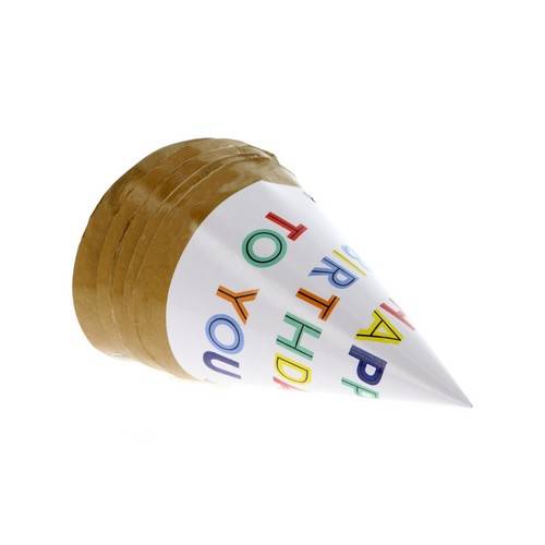 Набор праздничных колпаков Happy Birthday, 6 шт, арт. 7012305704 #3