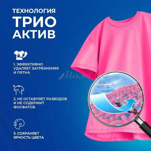 Средство д/стирки жидкое ЛОСК 1.3л гель Колор (20ст) #3