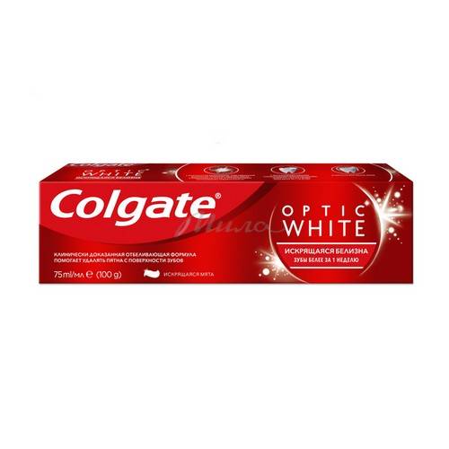 Паста зубная COLGATE Optic White отбеливающая, 75 мл #2