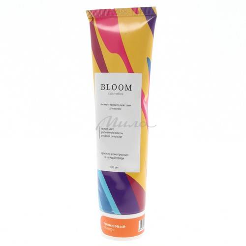 Пигмент прямого действия для волос BLOOM Сosmetics Colorist Bloom без окислителя, тон оранжевый, 100 мл #2
