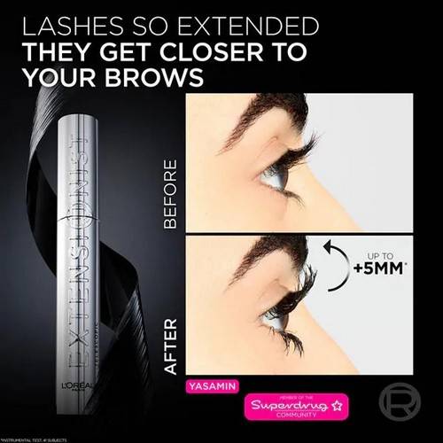 Тушь для ресниц L'OREAL PARIS Telescopic Extensionist, тон black #3